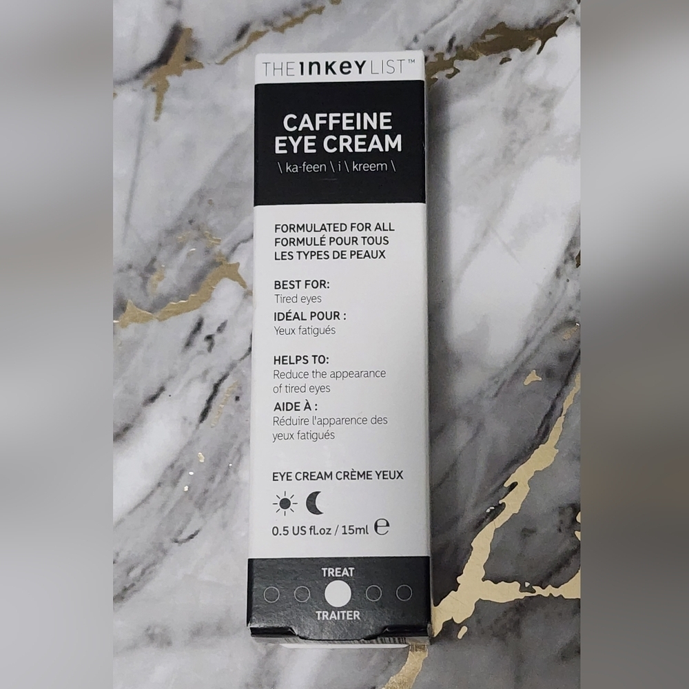 🪻😊The Inkey List Caffeine Eye Cream - Black and White